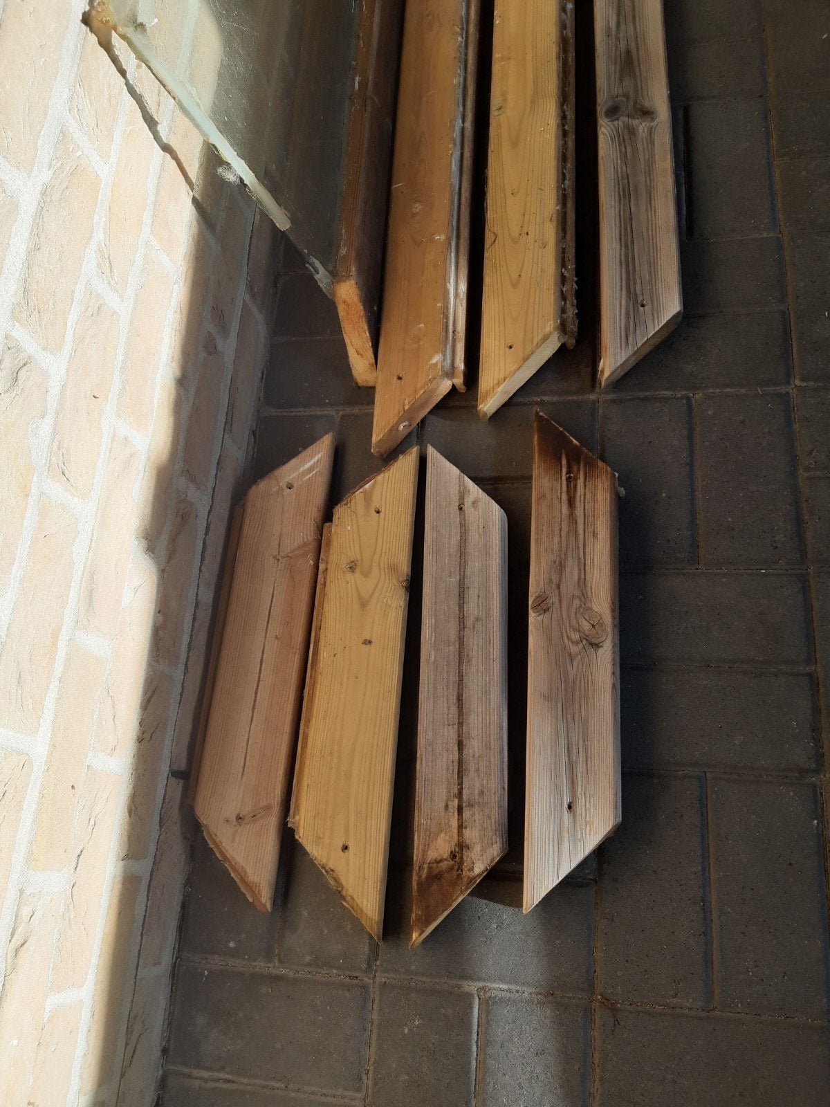fenêtre en bois pour abri de jardin, abri de jardin, poulail, Enlèvement, Utilisé