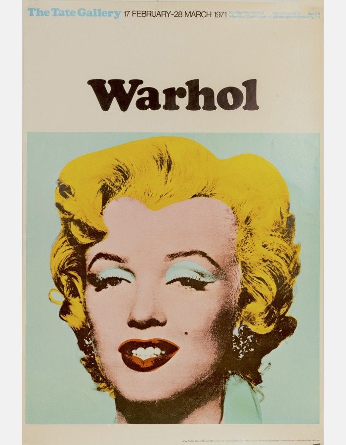 Affiche Andy Warhol Tate London 1971, Collections, Posters & Affiches, Enlèvement ou Envoi