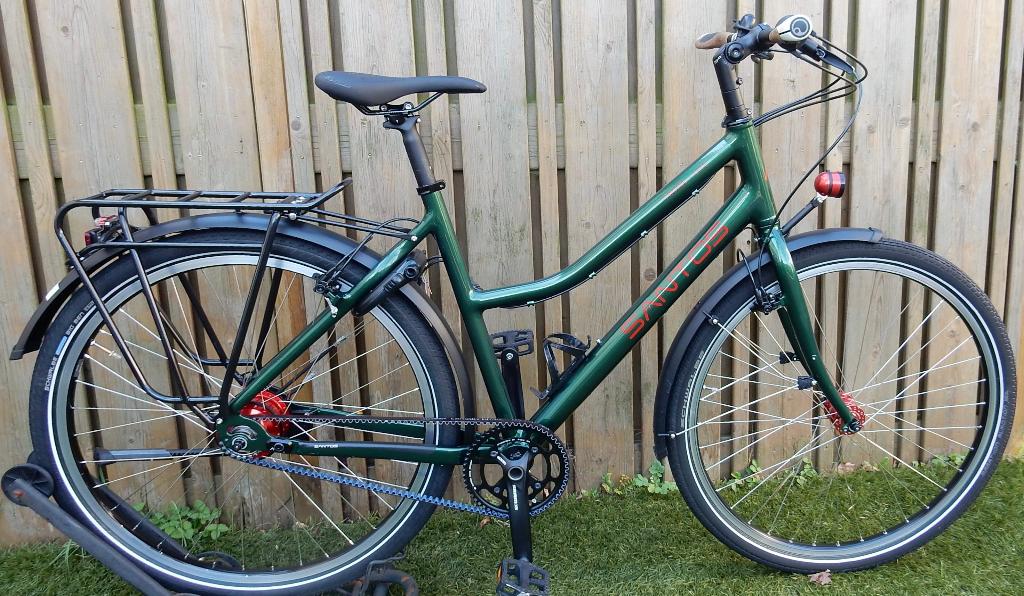 Santos Travel Lite 53 Cm Rohloff+Son+Magura Riemaandrijving, Ophalen, 28 inch, 53 tot 56 cm, 10 tot 15 versnellingen