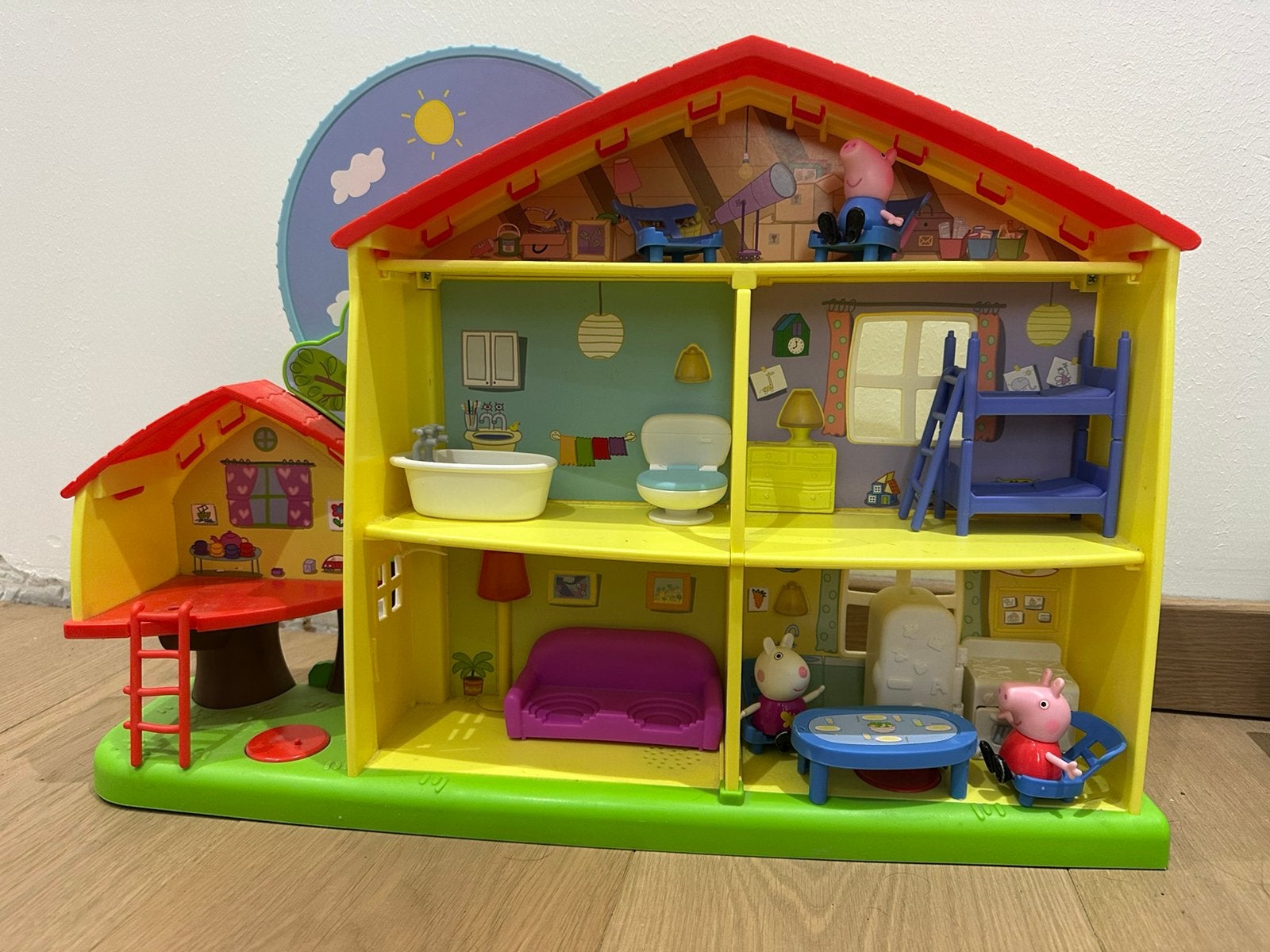 Peppa Pig poppenhuis met licht en geluid, Ophalen, Zo goed als nieuw, Accessoires