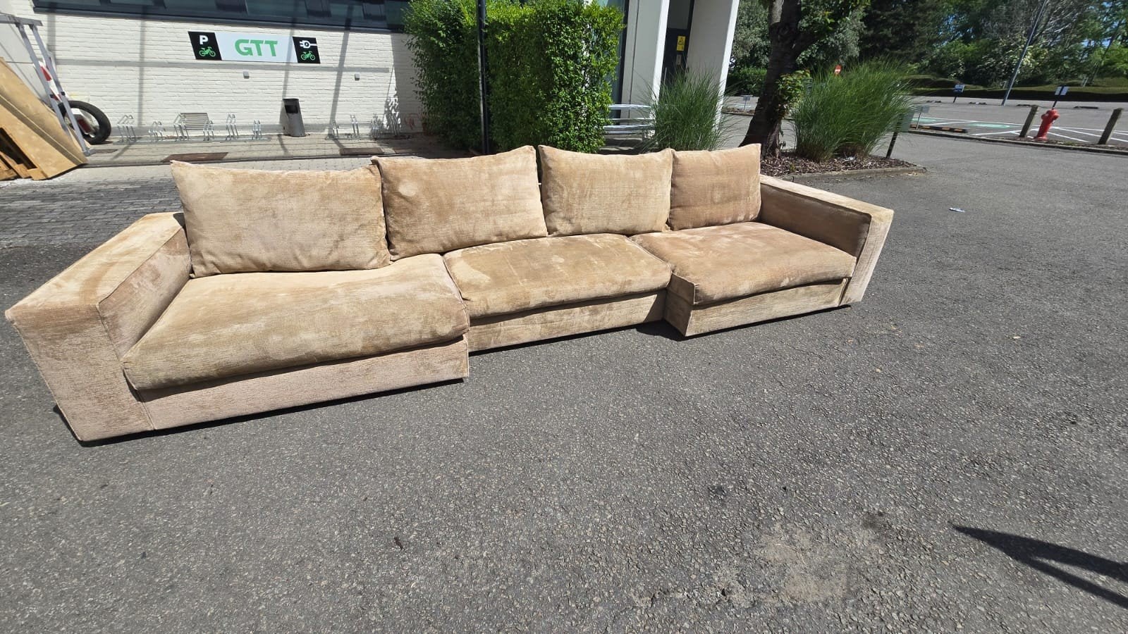 Canapé beige à vendre, Maison & Meubles, Enlèvement