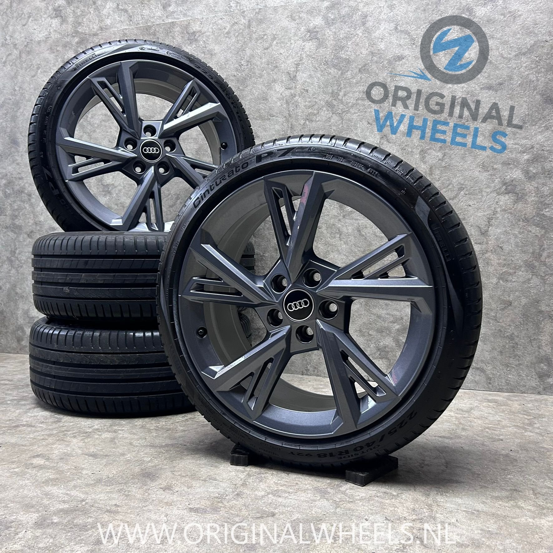 ✅ DIV 18 inch originele velgen + zomerbanden Audi A3 S3 8Y, 18 inch, Gebruikt, -, -