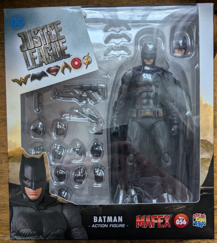 Medicom Toy MAFEX 056 Batman du film Justice League, Envoi, Comme neuf
