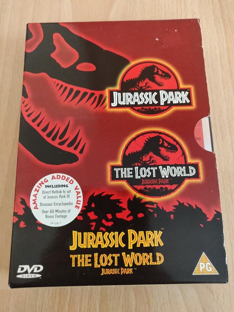 2 DVD box set Jurassic park & the lost world, Ophalen of Verzenden