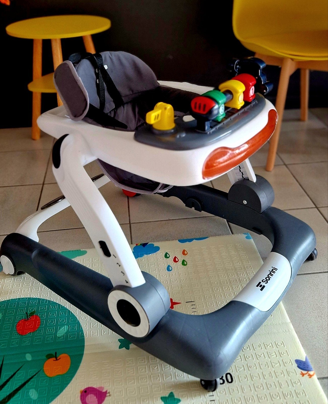 BABYLOOPTREIN 3-IN-1 GRIJS te koop in goede staat, Enlèvement, Comme neuf