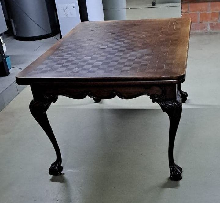 Klassieke houten tafel (Uittrekbaar), Ophalen, Gebruikt, 100 tot 150 cm, Klassiek