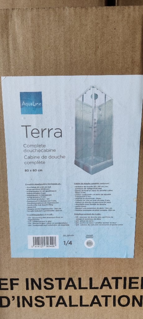 douche cel 80 x 80 en of 90x90 voor €125 zit nog in de dozen, Doe-het-zelf en Bouw, Sanitair, Ophalen, Nieuw, Glas, Douche