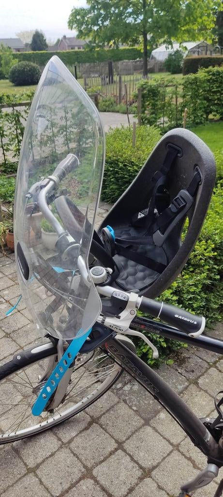 Fietsenzitje Yepp Thule + scherm  +2adapters, Voetsteuntjes, Yepp (Thule), Voorzitje, Ophalen