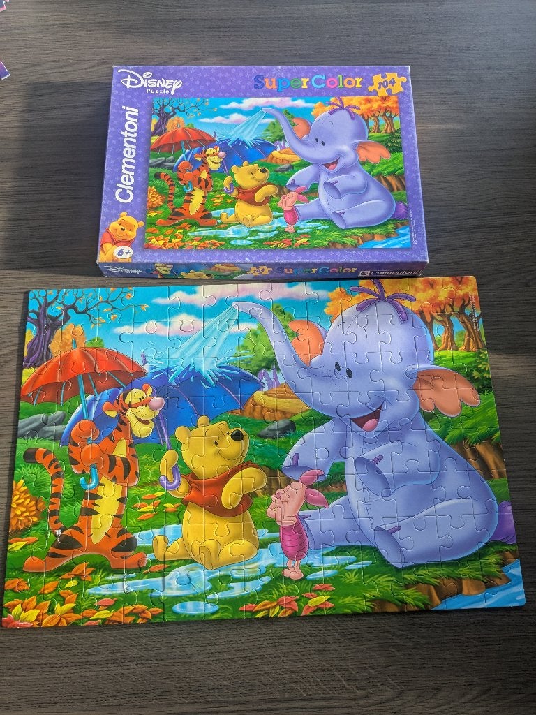 Speelgoed - puzzel - Winnie de Poeh - clementoni, Ophalen of Verzenden, Meer dan 50 stukjes, Gebruikt, 6 jaar of ouder
