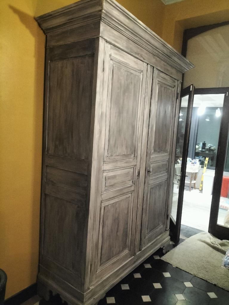 Armoire penderie lingère  garde-robes ancienne, Antiquités & Art, Antiquités | Meubles | Armoires, Enlèvement