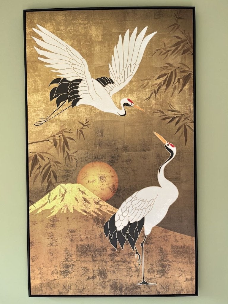 wandecoratie kraanvogels, Huis en Inrichting, Ophalen