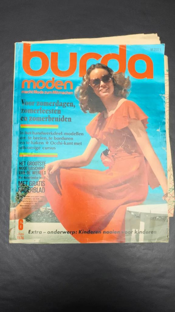 Burda juni 1974, Livres, Mode, Enlèvement, Utilisé, Étude et Techniques