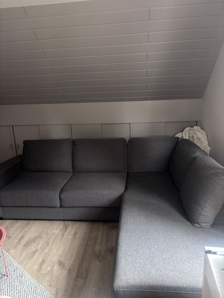 À vendre : chaise d'angle grise — comme neuve, Maison & Meubles, Canapés | Coins salons complets, Comme neuf, Tissus, Enlèvement