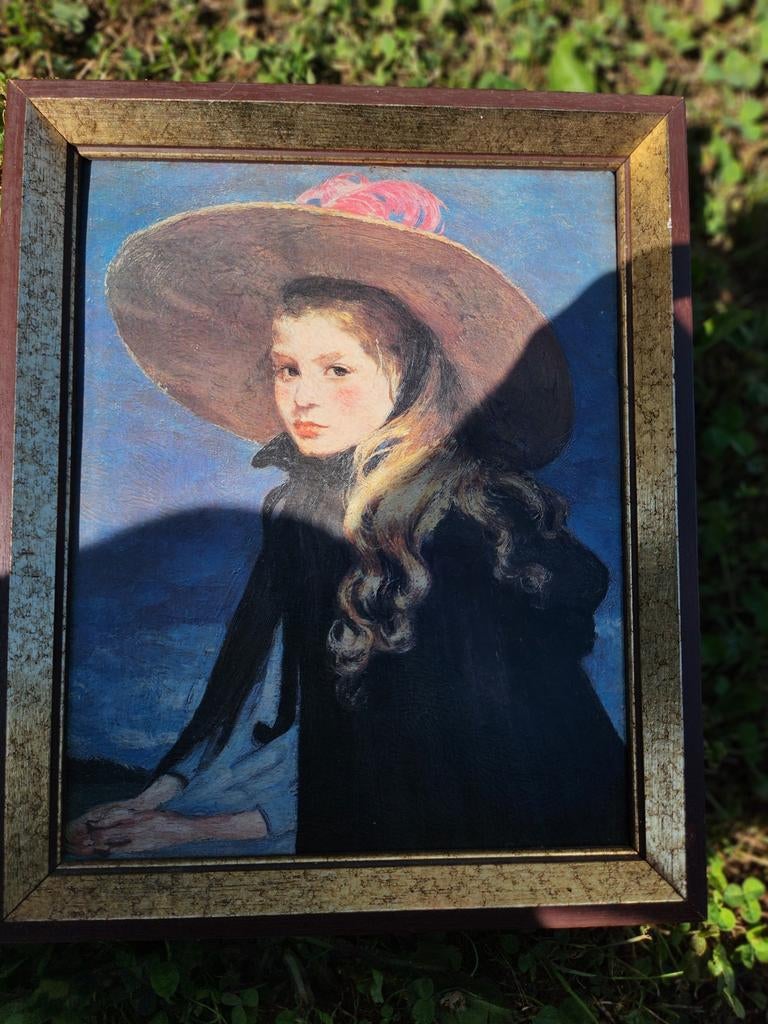 Schilderlijst: Henriette met een grote hoed, Ophalen of Verzenden