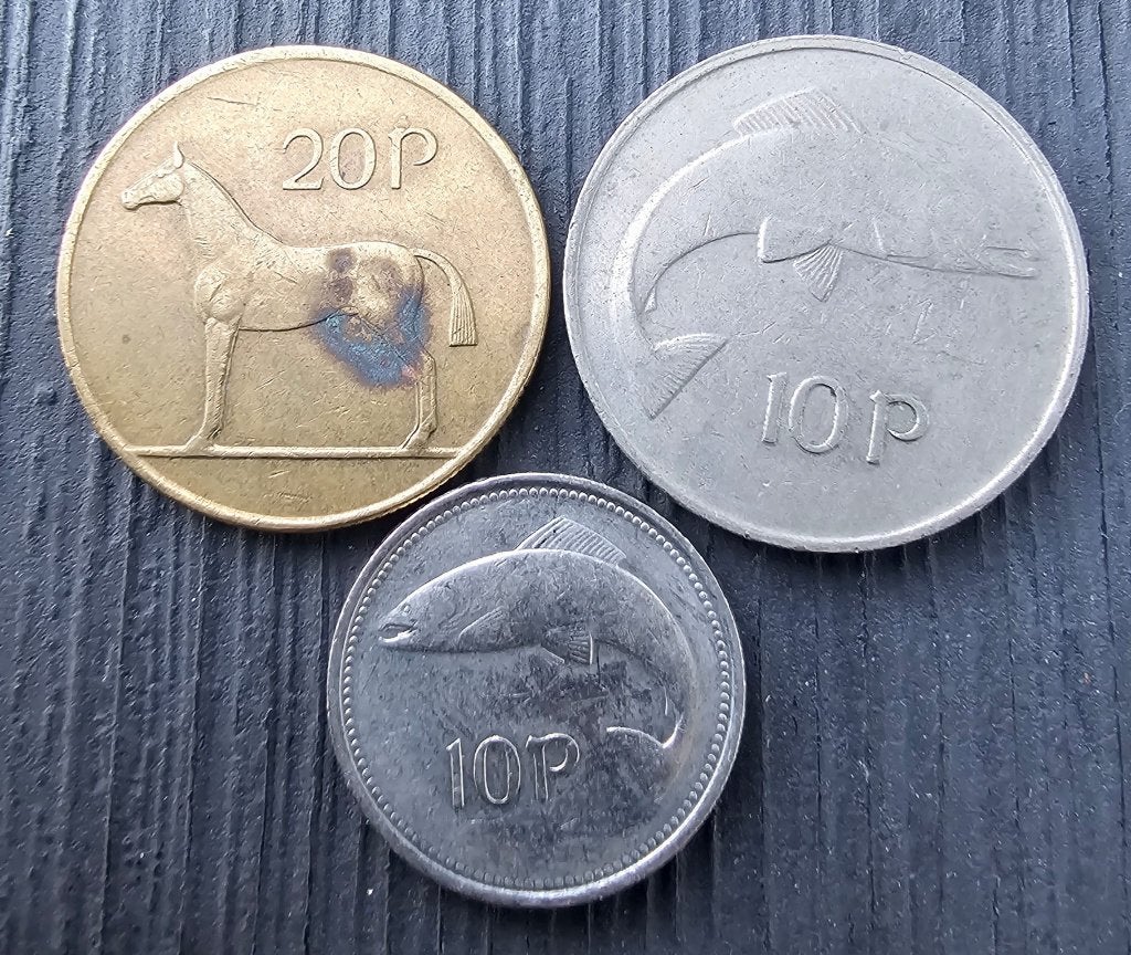 3 Ierse Pence munten, Postzegels en Munten, Munten | Oceanië, Ophalen of Verzenden, Setje