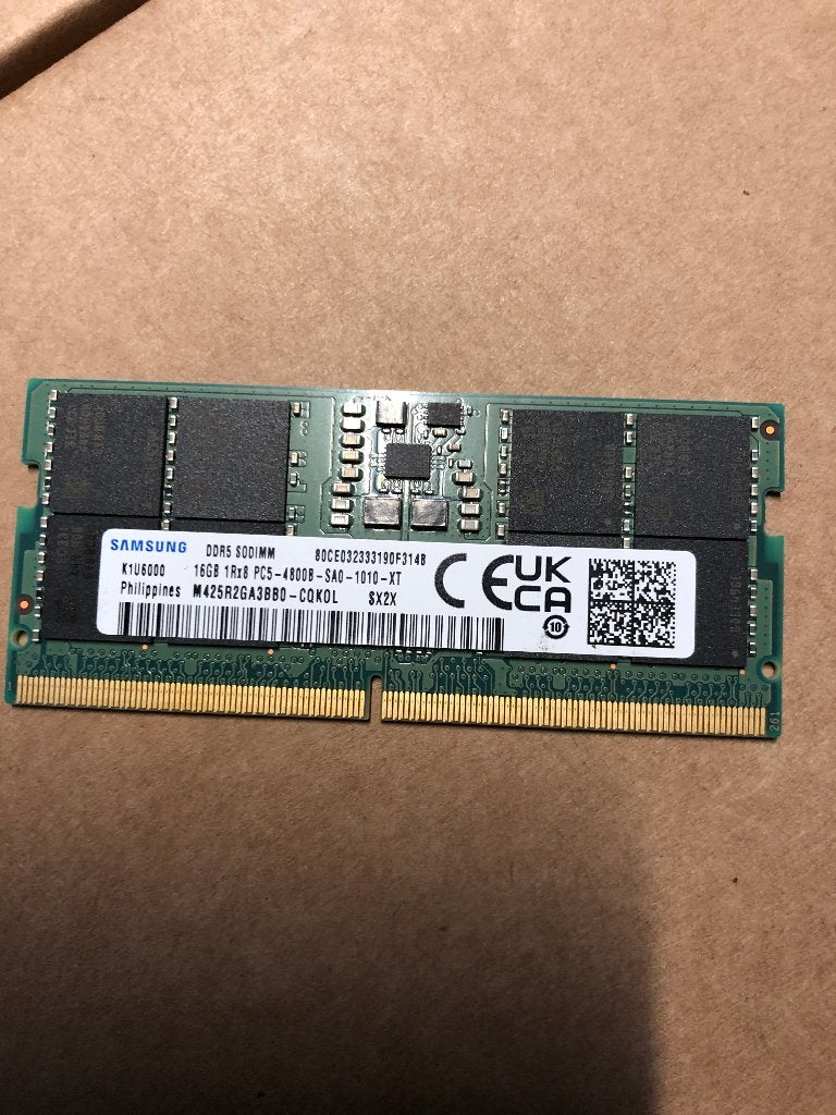 1 bar van 16 gigas, Nieuw, Ophalen of Verzenden, DDR5, Laptop
