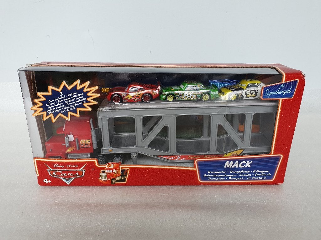 Disney Cars: Mack Transporter Supercharged (Mattel) (NIB), Enlèvement ou Envoi, Neuf