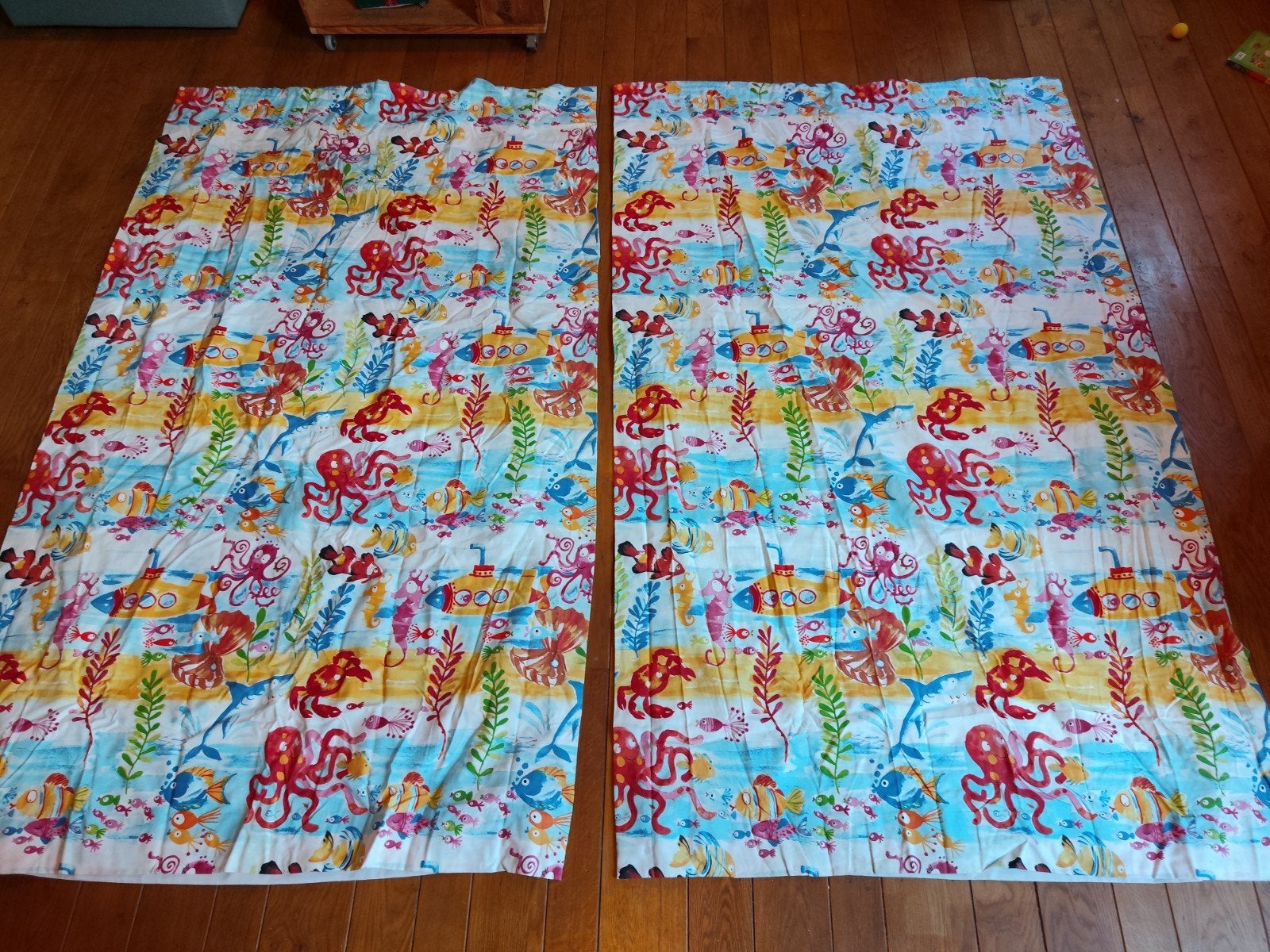 Rideaux enfants motifs marins, Comme neuf, Enlèvement, Rideau, Coton