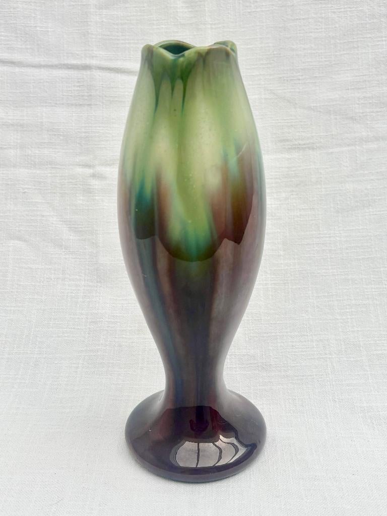 Art Deco Vaas Faience de Thulin Belgium, Enlèvement ou Envoi