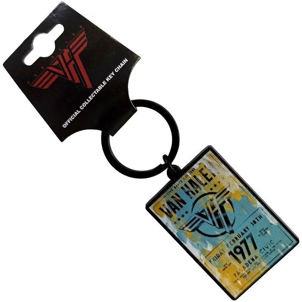 Van Halen Pasadena 77 - Sleutelhanger officiële merchandise, Ophalen of Verzenden, Nieuw