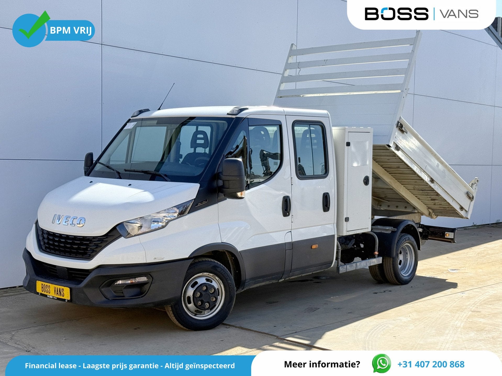 Iveco Daily 35C14 2.3 Kipper Dubbele Cabine Dubbellucht 3,5t, Achat, 4 portes, Entreprise, Iveco