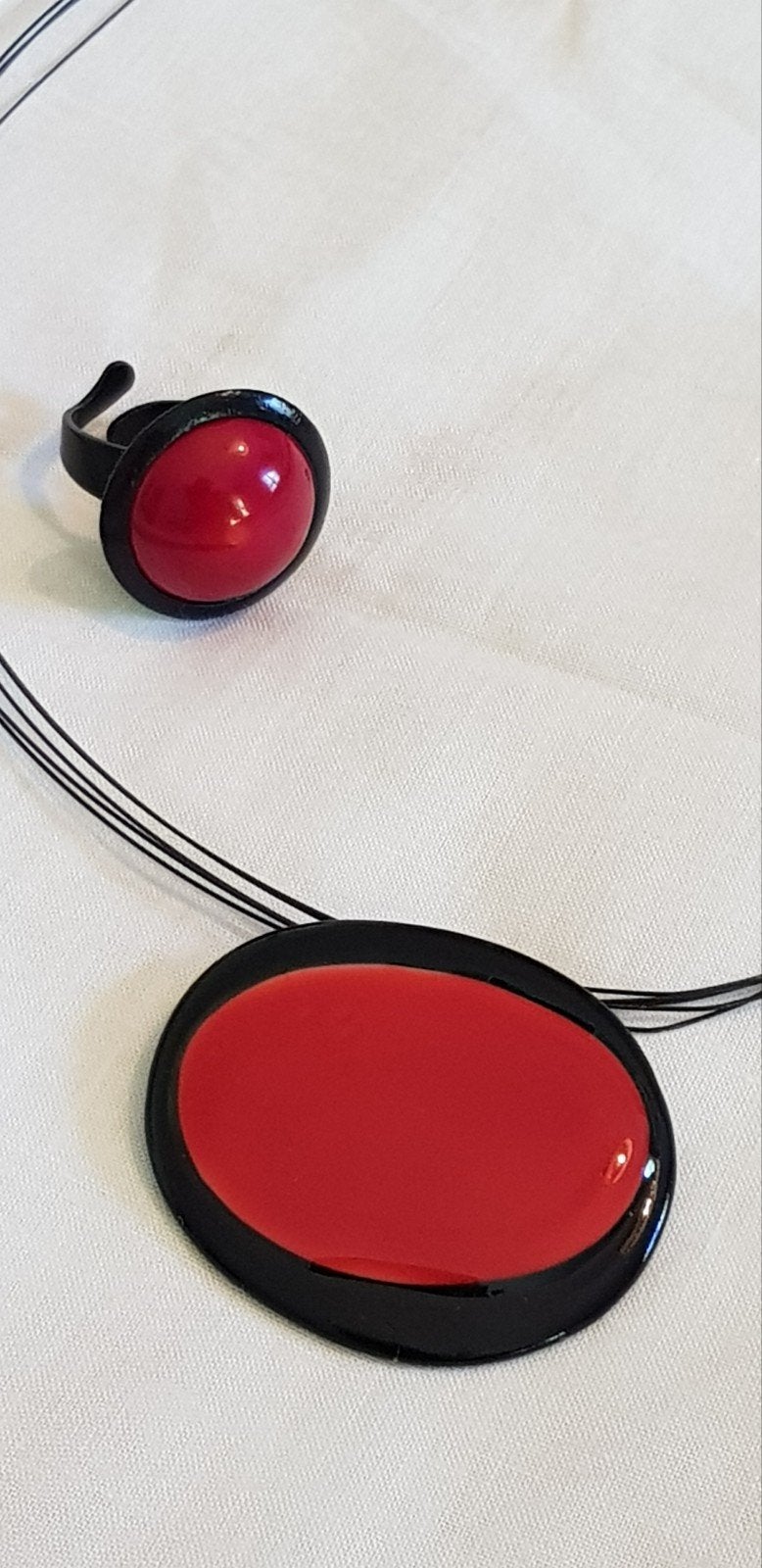 setje ring en halsketting, Ophalen of Verzenden, Nieuw, Dame