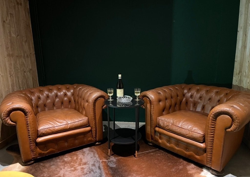 Chesterfield fauteuil 2 stuks, Enlèvement
