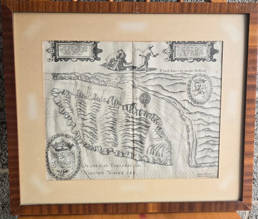 Itinéraire de Jan Huygen van Linschoten, Antiquités & Art, Art | Eaux-fortes & Gravures, Gravure, Enlèvement ou Envoi