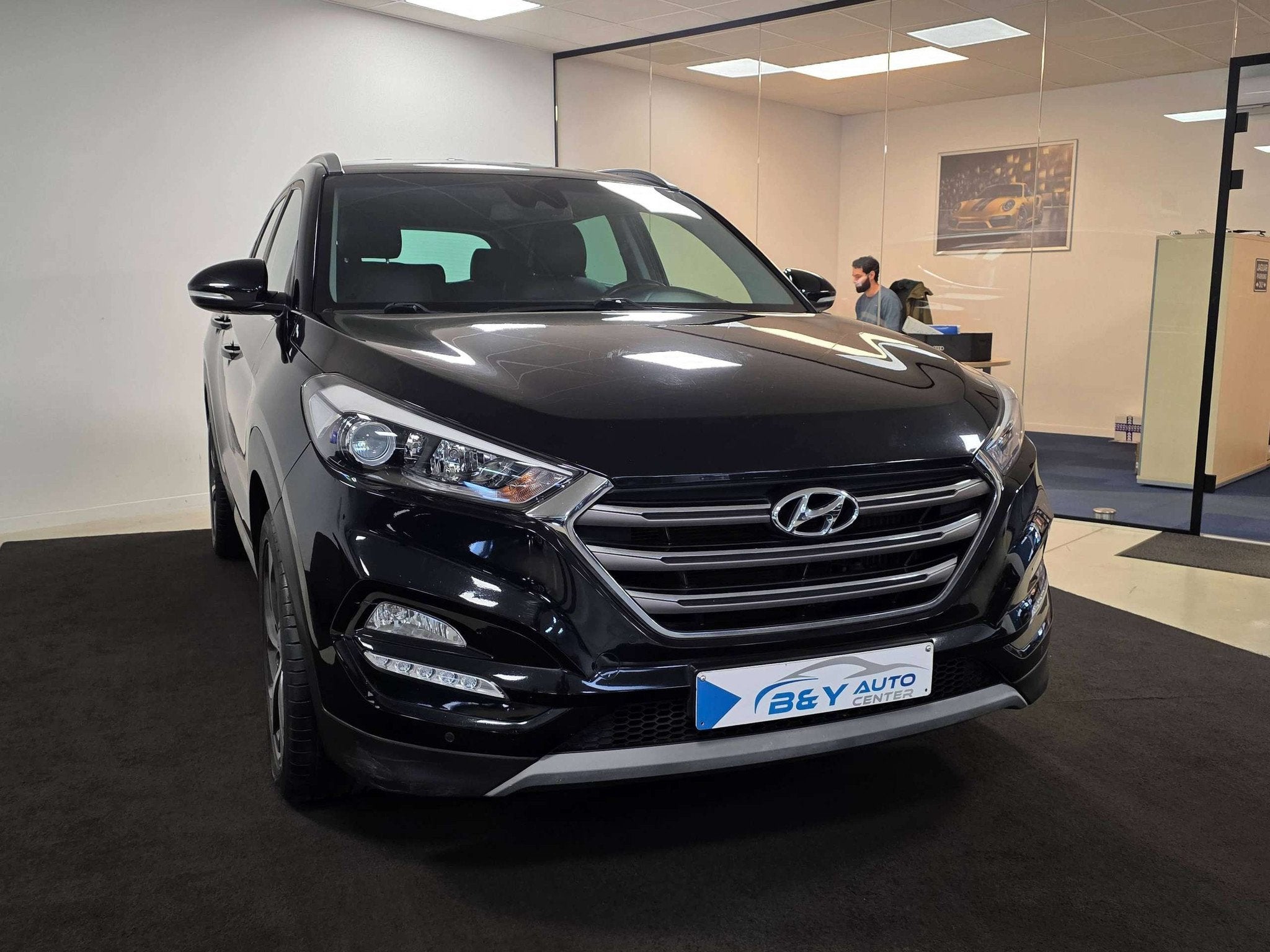 Hyundai Tucson Blue 1.7 CRDi DCT Style Automaat / Leder, Autos, Cuir, Achat, Euro 6, Entreprise