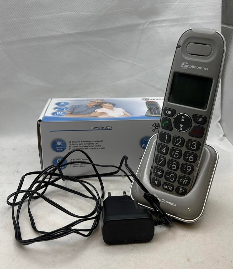 Amplicomms PowerTel 2701 versterkte draadloze handset, Telecommunicatie, Ophalen of Verzenden, Gebruikt
