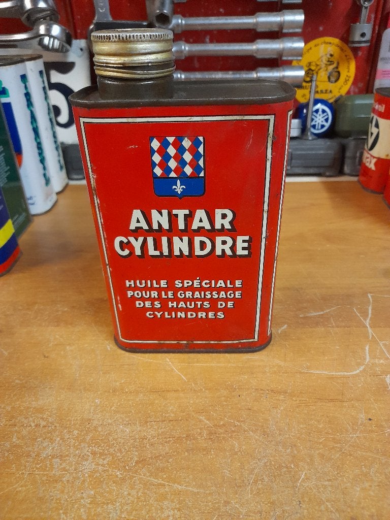 ancien bidon huile vide antar cylindre hauts, Enlèvement ou Envoi, Utilisé, Autres types