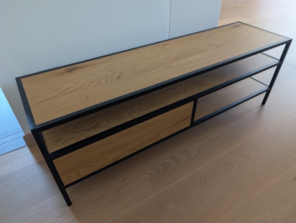 TV-meubel, 100 tot 150 cm, Zo goed als nieuw, 25 tot 50 cm, Ophalen