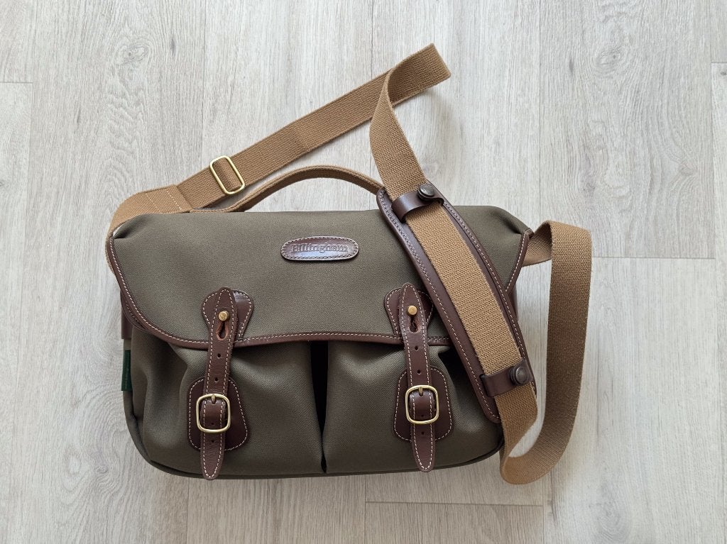 Billingham Hadley Pro + Sage Fibrenyte/Chocolate, Audio, Tv en Foto, Foto | Cameratassen, Ophalen of Verzenden, Zo goed als nieuw