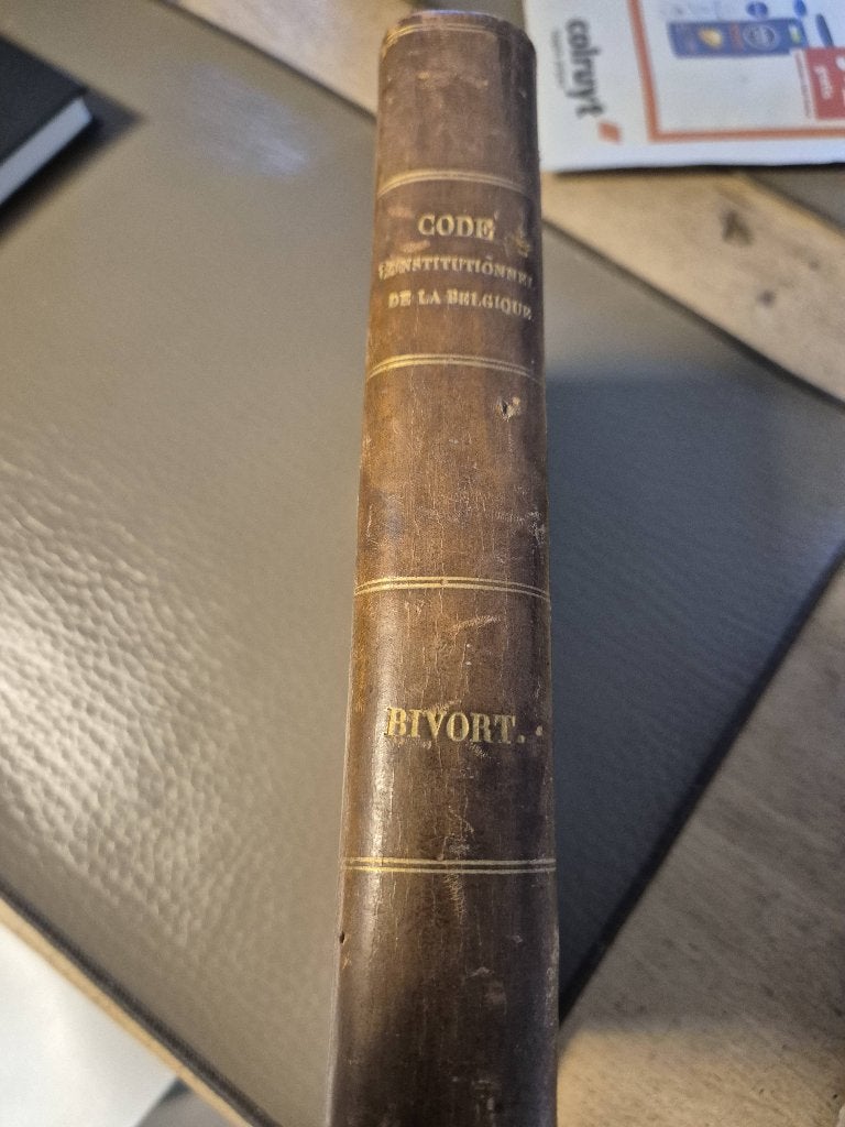 LIVRES 1859 Code Constitutionnel-1932 Léopold II, Enlèvement ou Envoi, 19e siècle, Utilisé