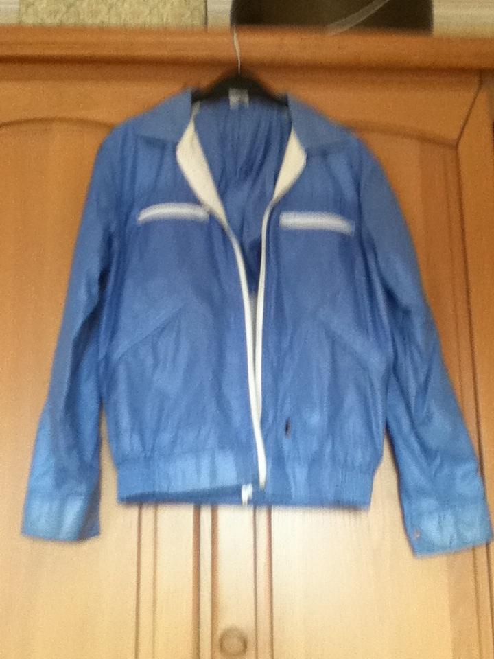 Blauw anorakje, Ophalen of Verzenden, Zo goed als nieuw, Maat 42/44 (L), Blauw