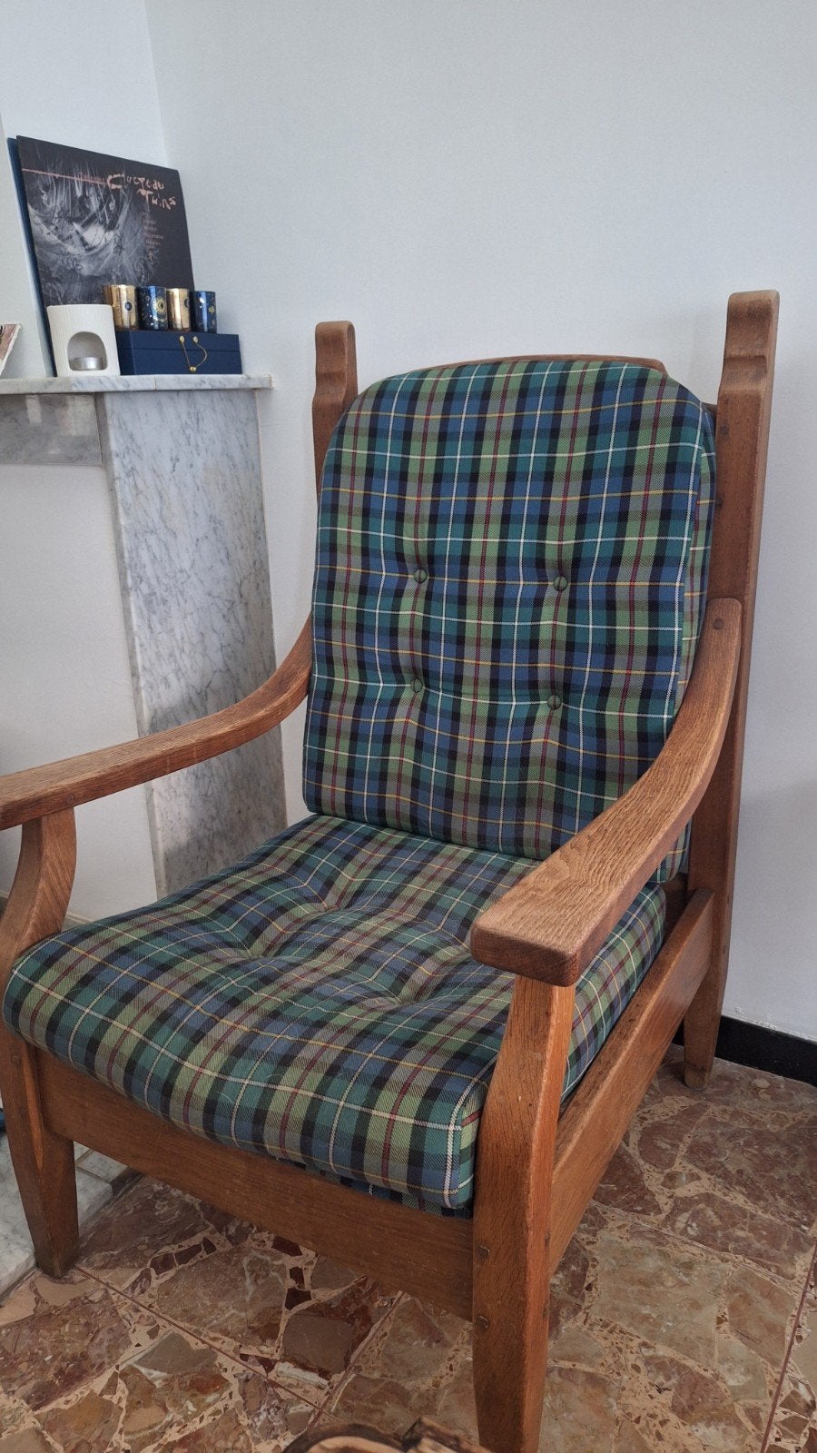 fauteuil 1 personne, Maison & Meubles, Fauteuils, 75 à 100 cm, Vintage, Comme neuf, Enlèvement