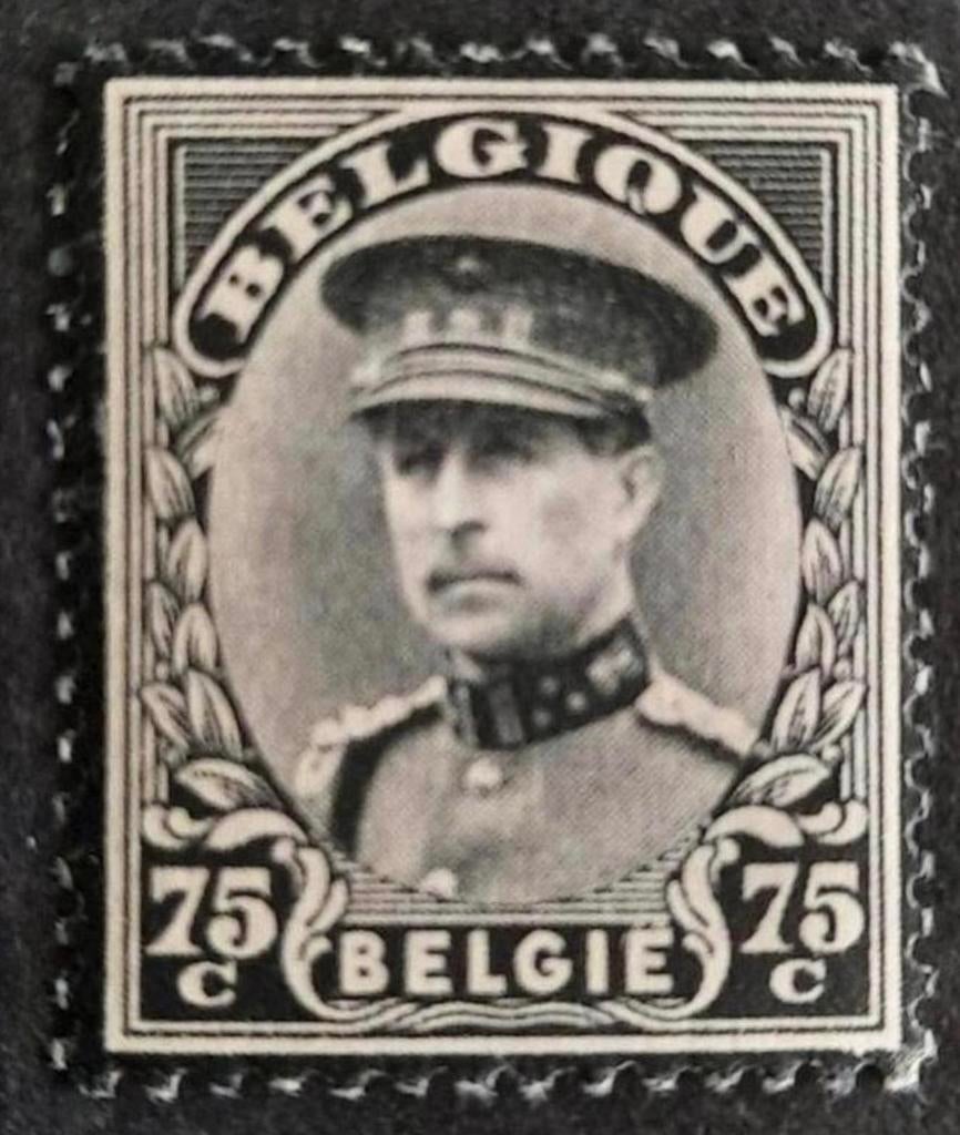 België: OBP 384 ** Rouwzegel 1934., Postzegels en Munten, Koninklijk huis, Orginele gom, Ophalen of Verzenden, Zonder stempel