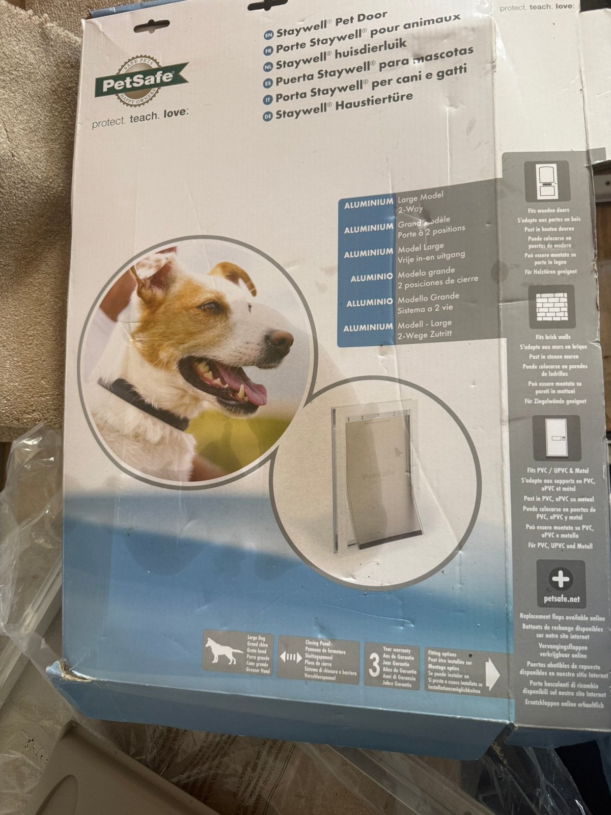 PetSafe Staywell Aluminium Huisdierluik Large, Dieren en Toebehoren, Honden-accessoires, Ophalen, Nieuw