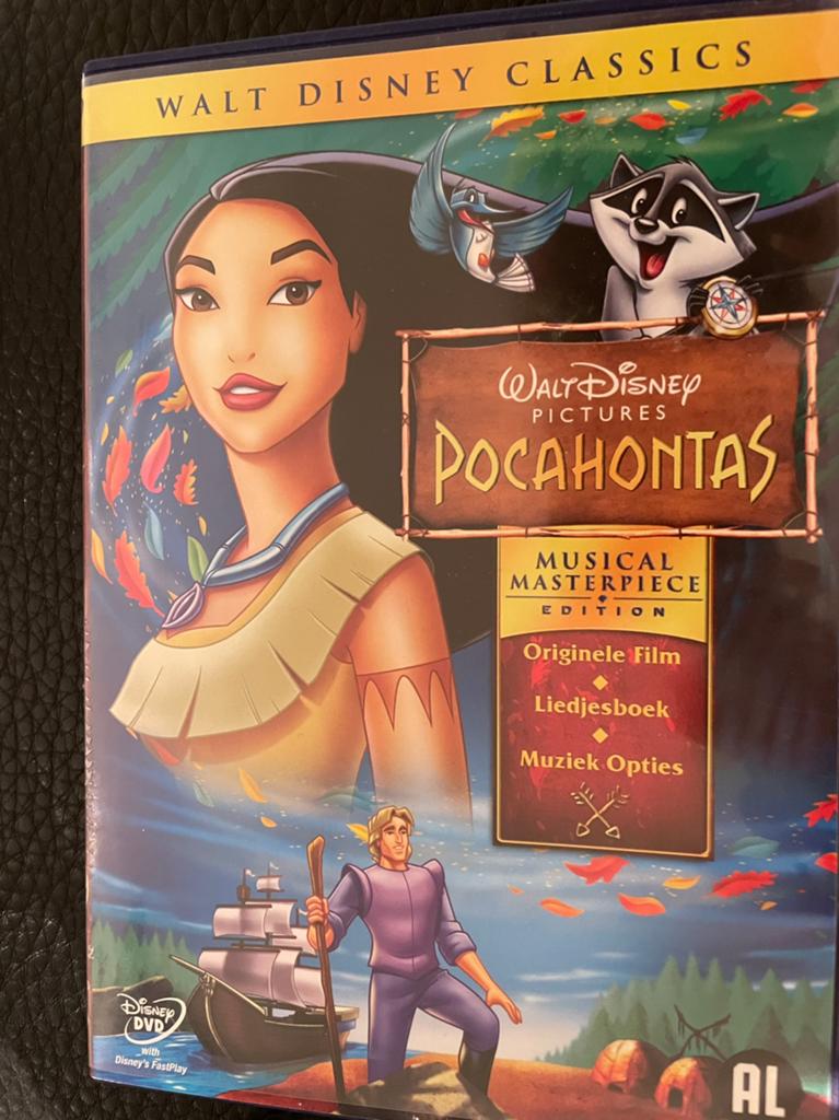 Pocahontas - Disney DVD - met liedjesboek, Enlèvement, Utilisé