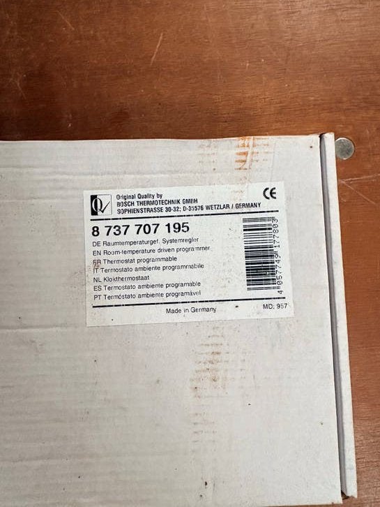 Thermostat d'horloge numérique Junkers FR120, Enlèvement ou Envoi, Neuf