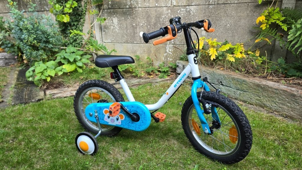 Kinderfiets 14 inch, Fietsen en Brommers, Ophalen, Terugtraprem, Zijwieltjes, Minder dan 16 inch