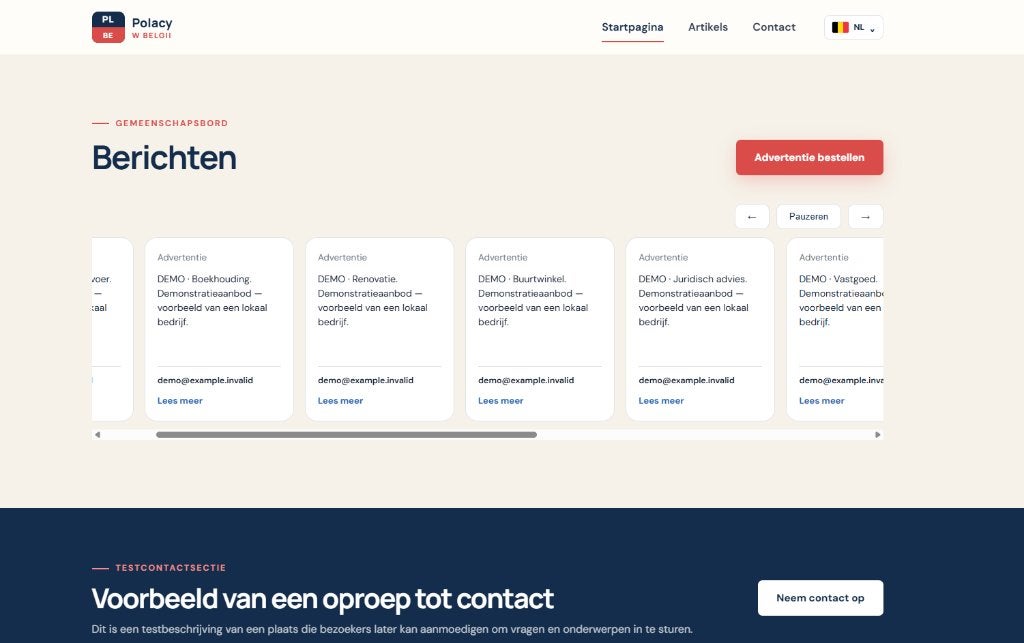 À vendre : Plateforme publicitaire multilingue complète, Articles professionnels