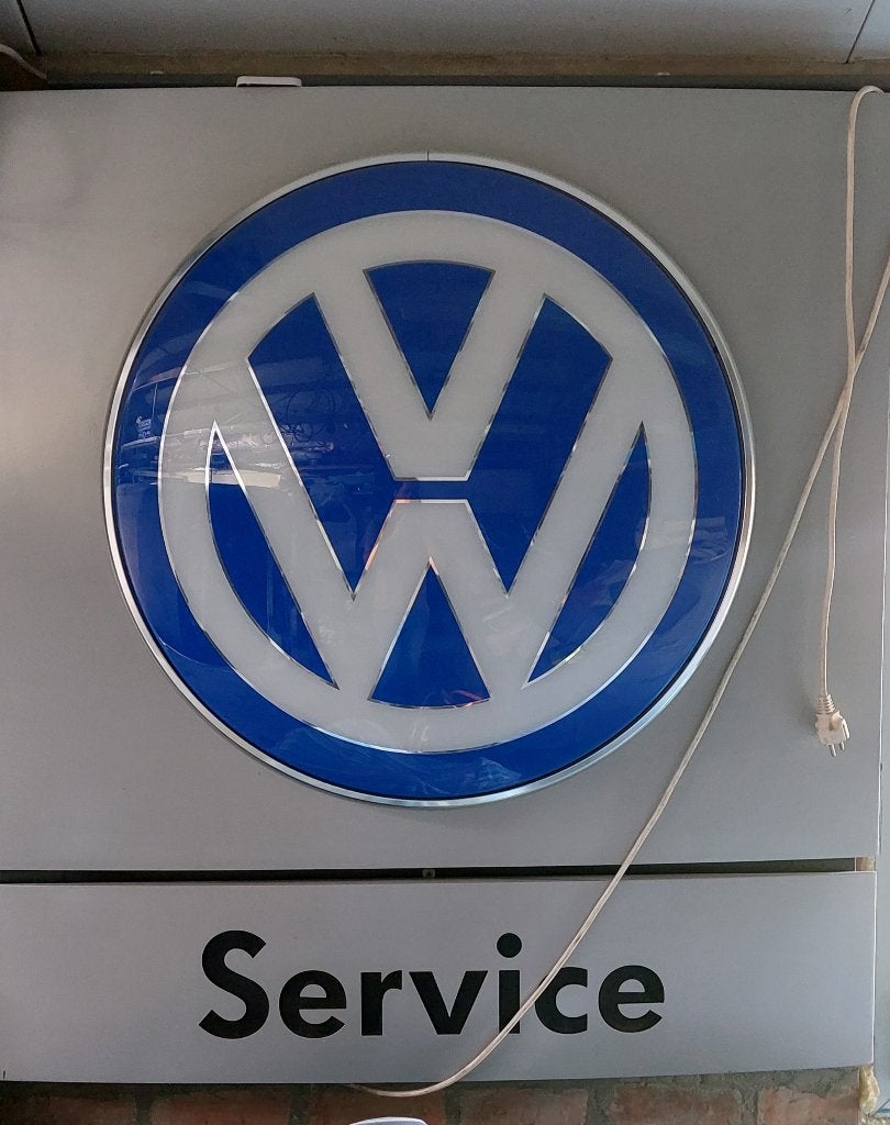 enseigne VW lumineuse, Enlèvement, Comme neuf, Panneau publicitaire