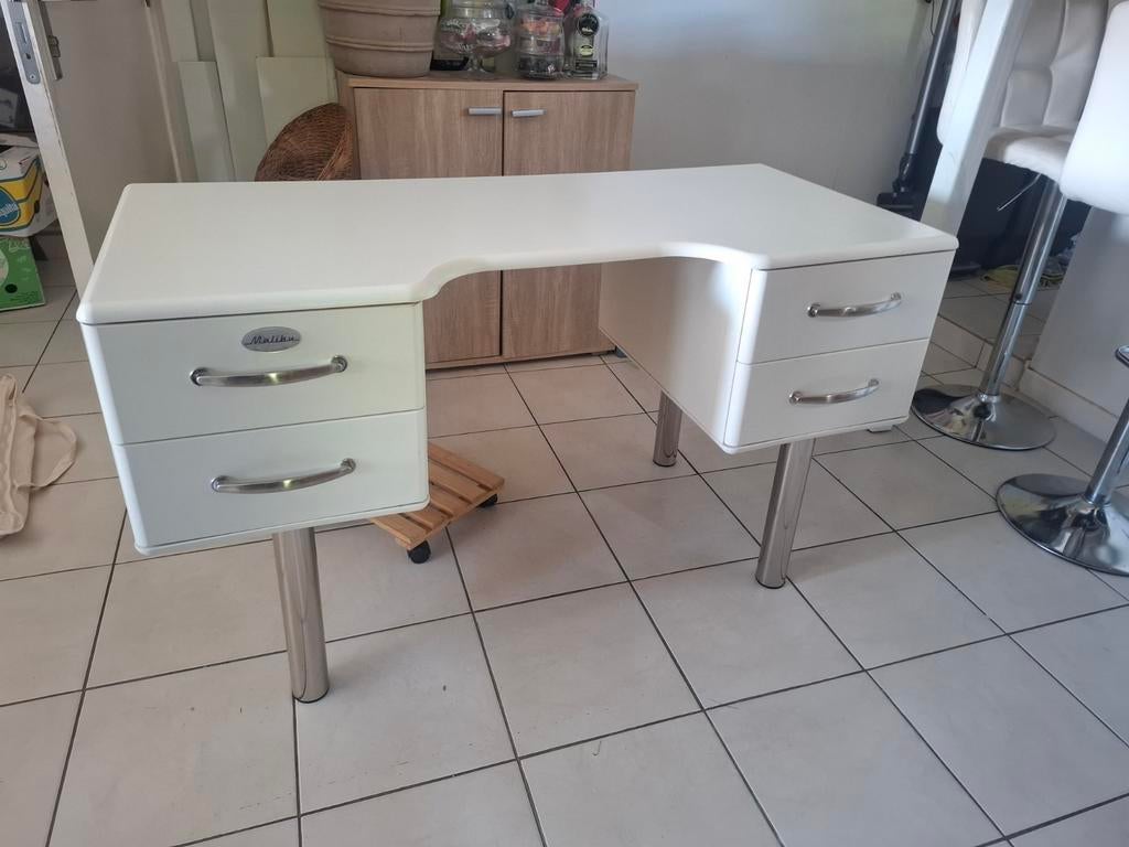 Bureau Malibu, IKEA, Blanc, Bois