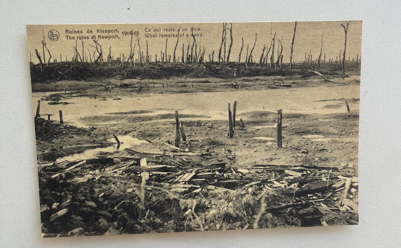 Historische Postkaart WOI Ruïnes van Nieuwpoort 1914-1918, Collections, Cartes postales | Belgique, Enlèvement ou Envoi