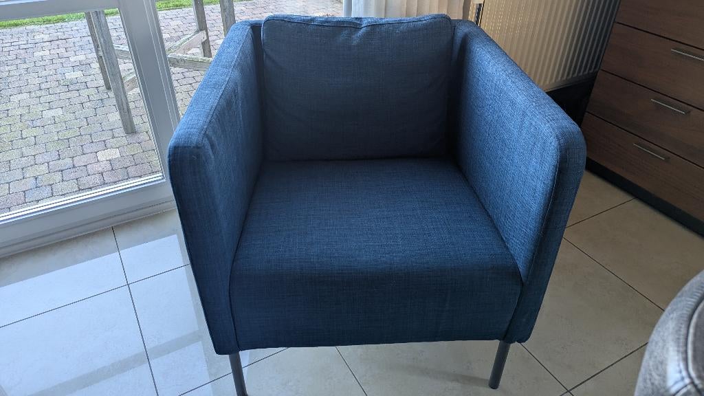 Blauw zeteltje, Huis en Inrichting, Ophalen, Eenpersoons, Minder dan 75 cm, Zo goed als nieuw