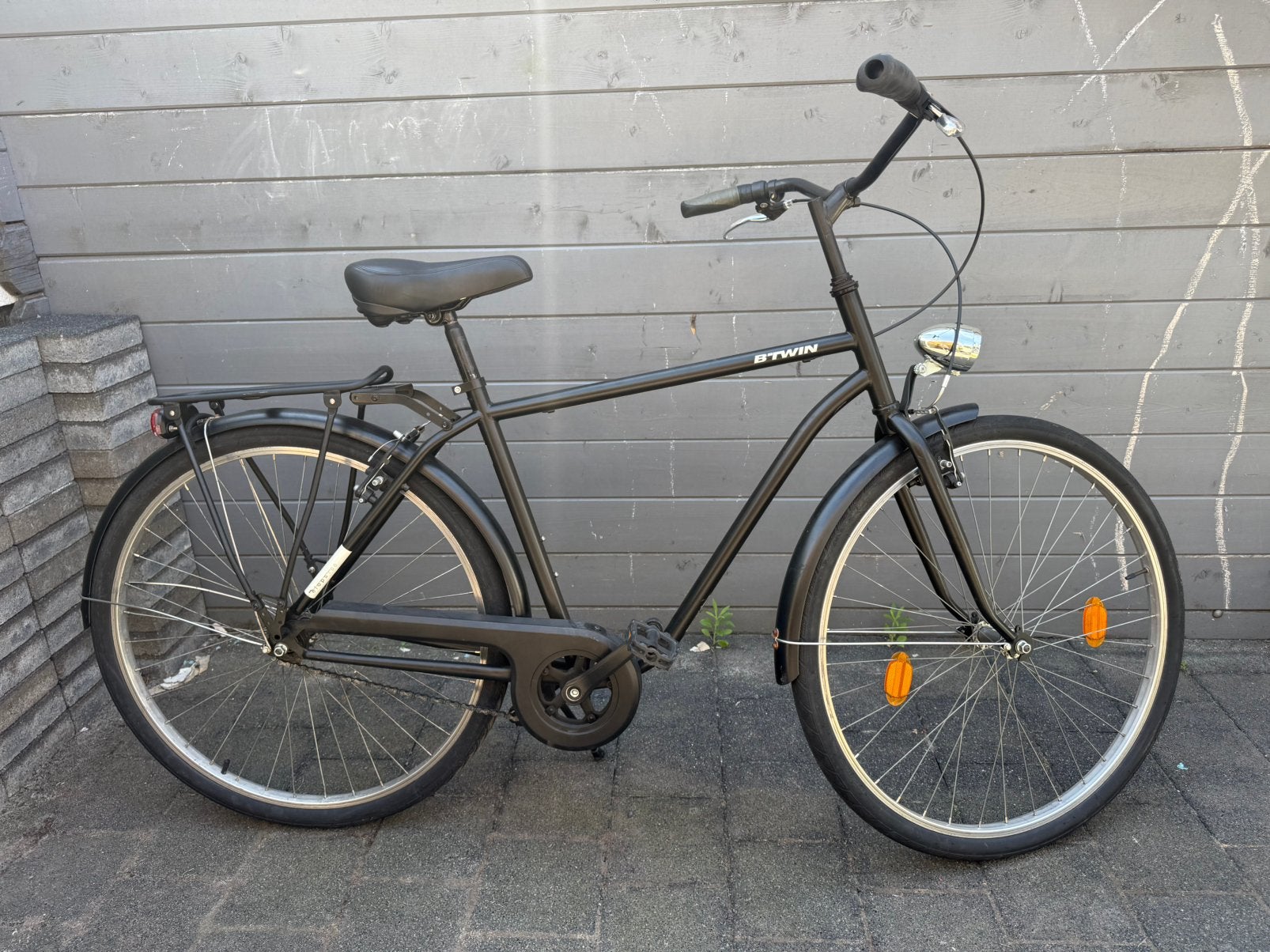 Btwin Elops 100 Herenfiets, Fietsen en Brommers, Ophalen, Gebruikt, Velgrem