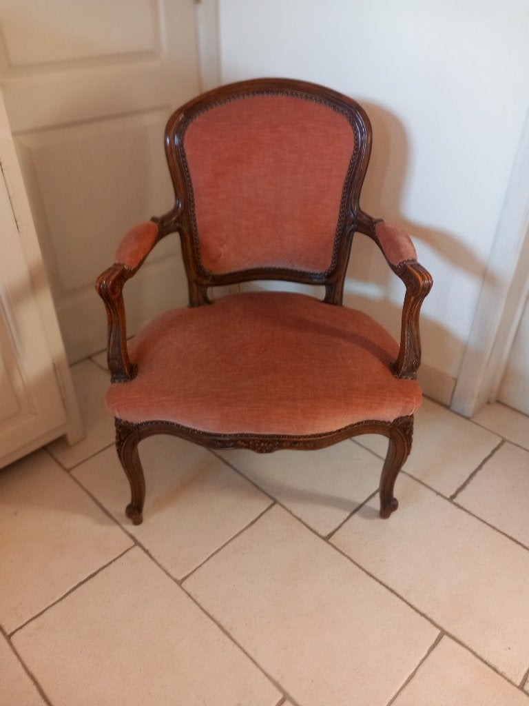 Fauteuil cabriolet style Louis XV, Ophalen