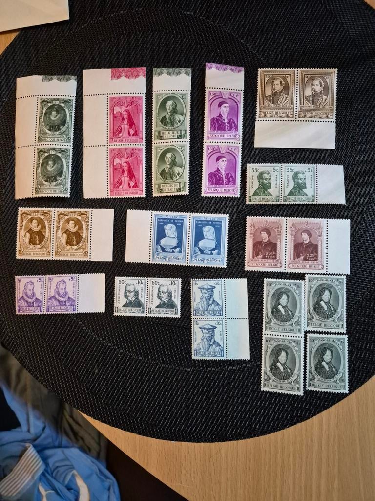 Lot oude Belgische postzegels 1930-50 tekens, Postzegels en Munten, Postzegels | Volle albums en Verzamelingen, Ophalen of Verzenden