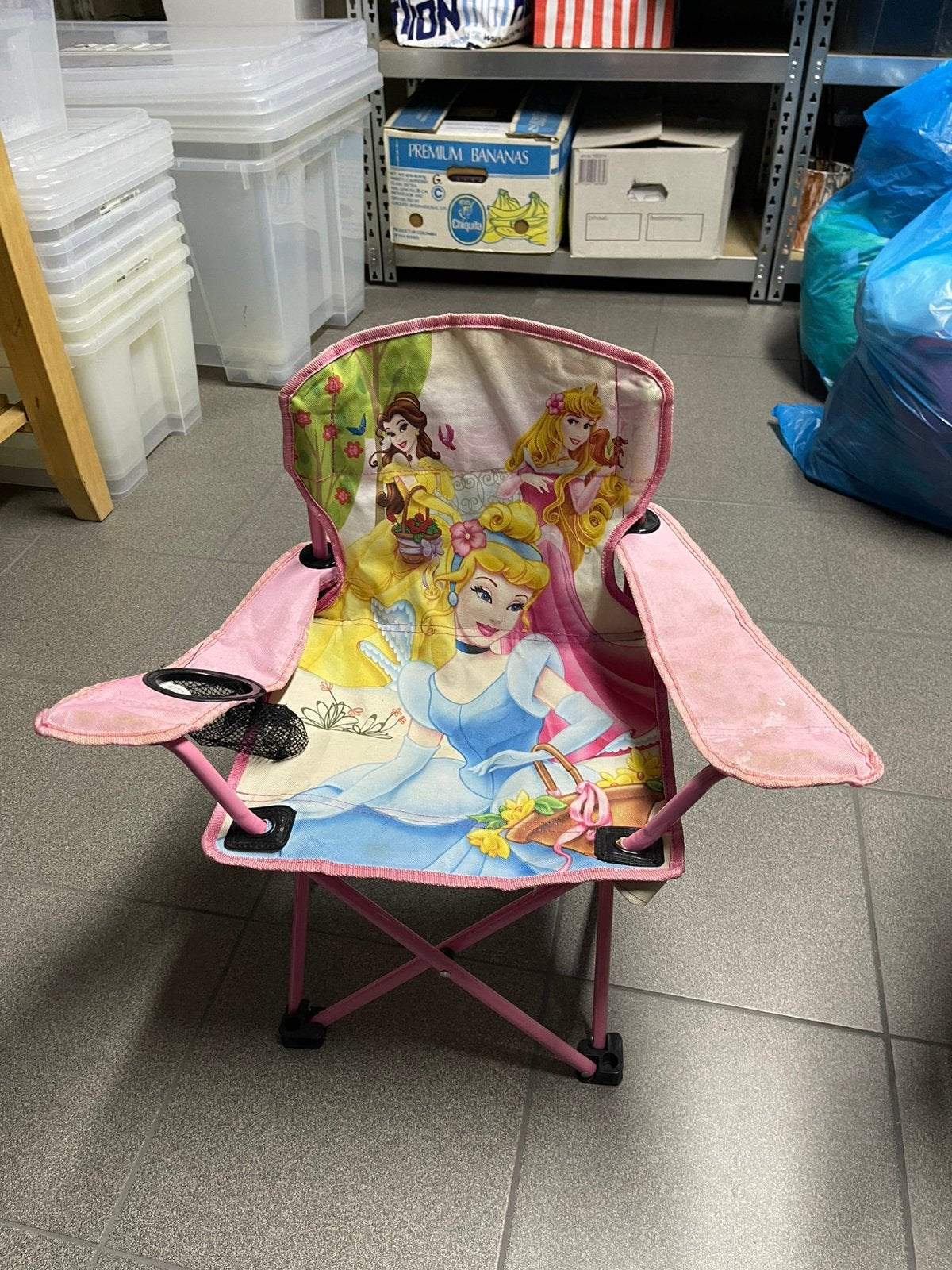 2 plooibare stoeltjes - Mickey Mouse & Prinsessen, Ophalen, Gebruikt, Stoel(en)